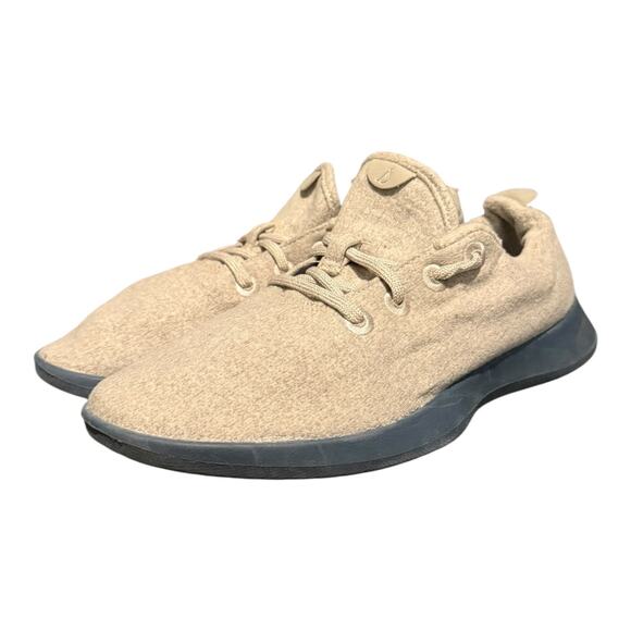 Allbirds Wool Runners Men\'s Running Shoes Size 9 Wool Tan Gray Sole